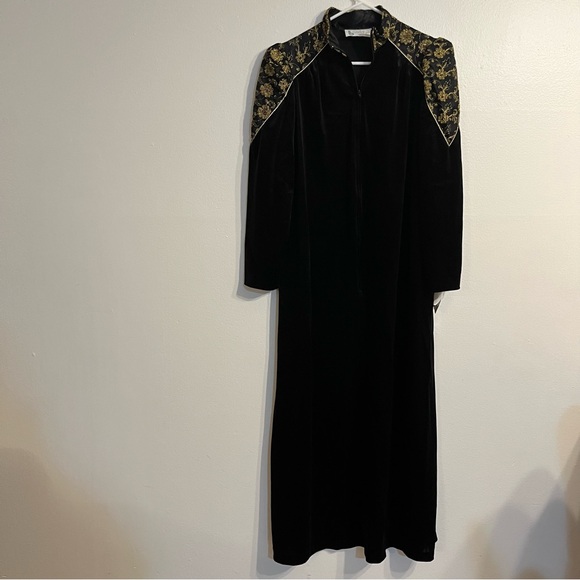 Vintage Other - Vintage Velour Tom Bezduda for Barad & Co Lounge Maxi Dress size Medium